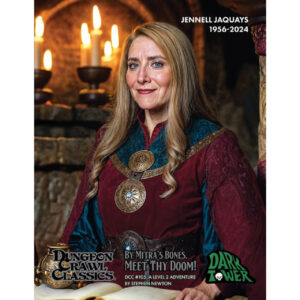 By Mitra's Bones Meet Thy Doom alternate cover with Jane Jaquays